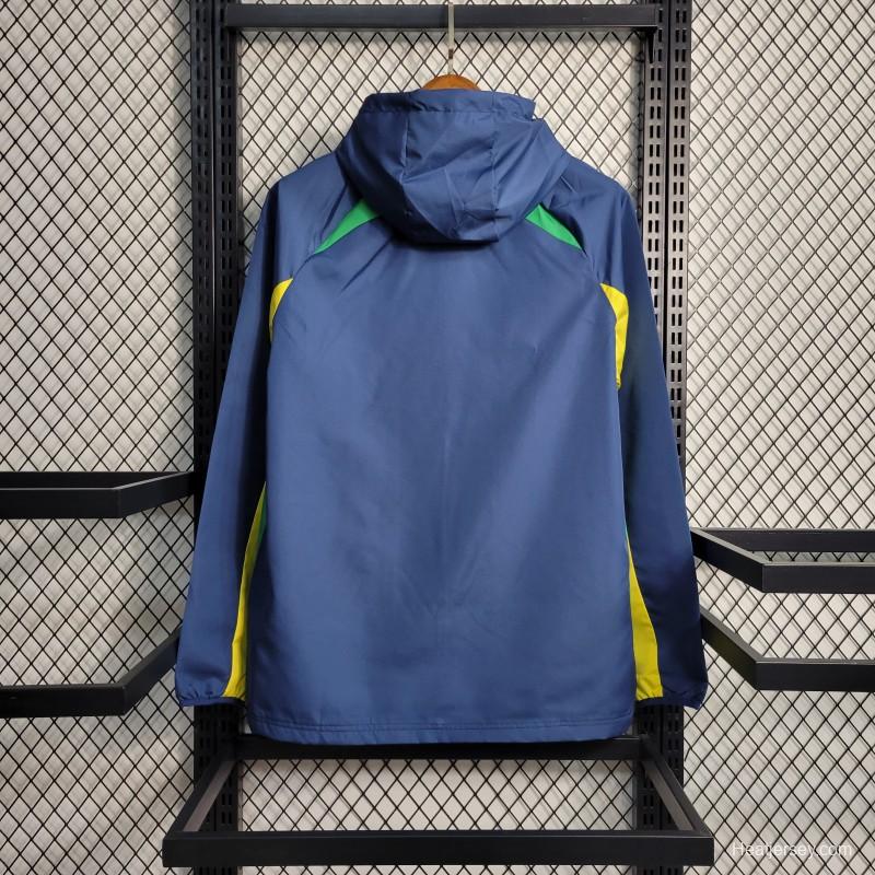 2023 Brazil Royal Blue Windbreaker