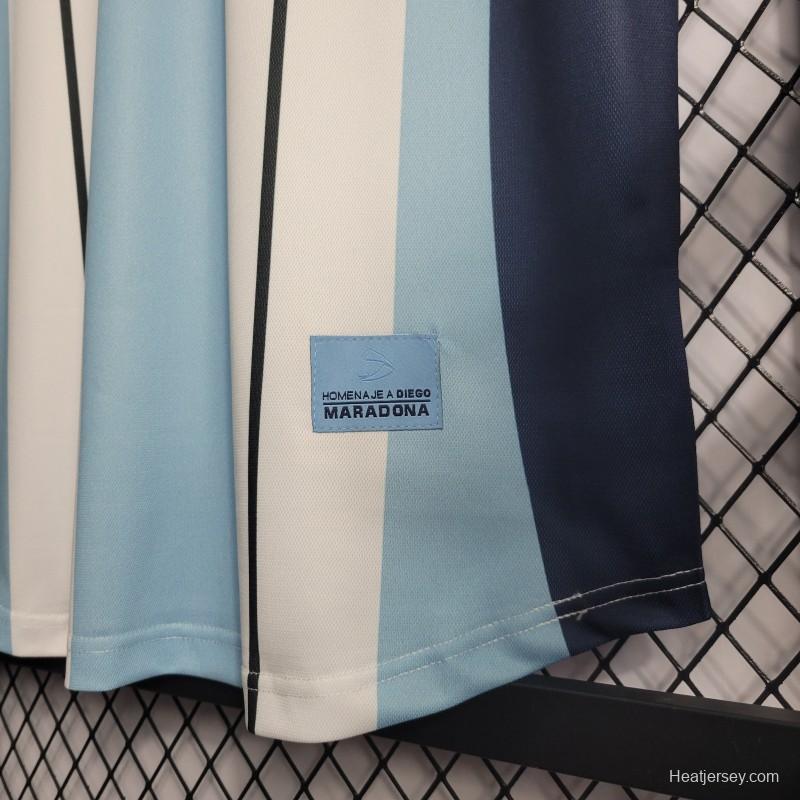 Retro 2001 Argentina Maradona #10 Commemorative Edition Jersey