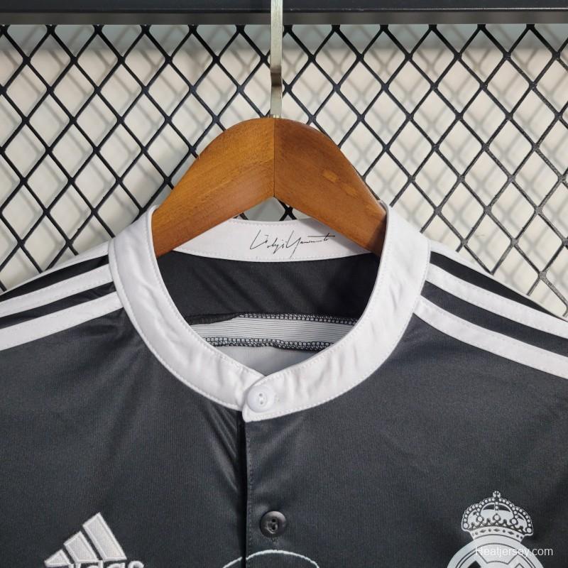 Retro 14/15 Real Madrid Third Black Dragon Long Jersey