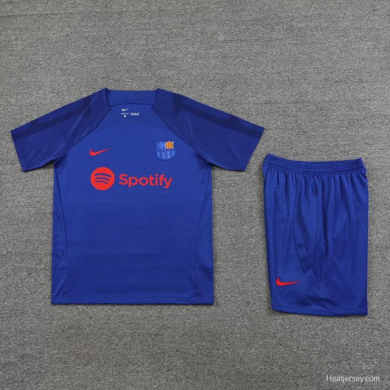 23-24 Barcelona Blue Short Sleeve+Shorts