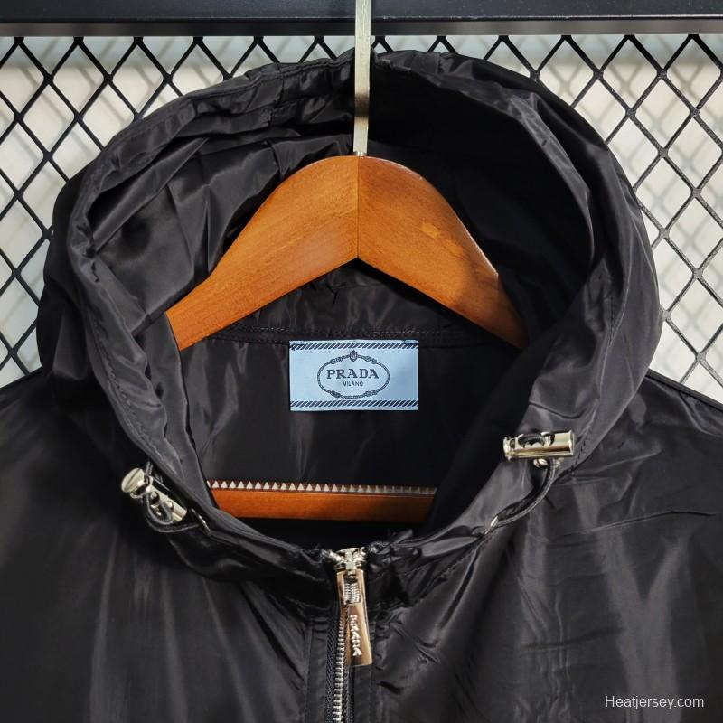 2023 PRADA Black Windbreaker