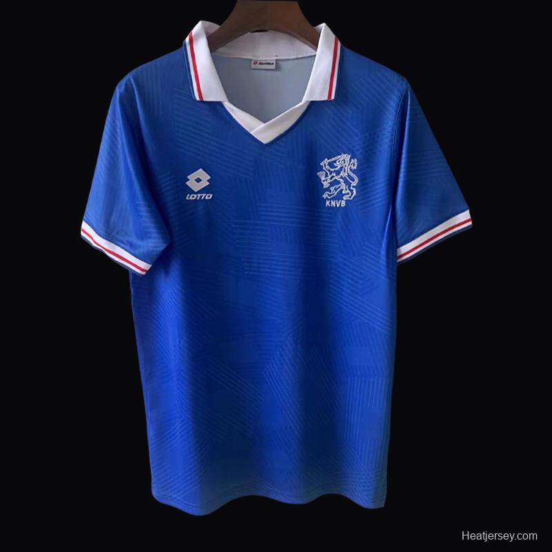 Retro 1991 Netherlands Away Blue Jersey