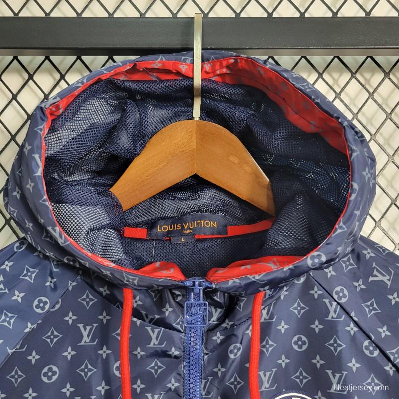 23-24 PSGxLV Navy Windbreaker