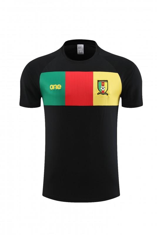 2023 Cameroon Black Short Sleeve+Shorts