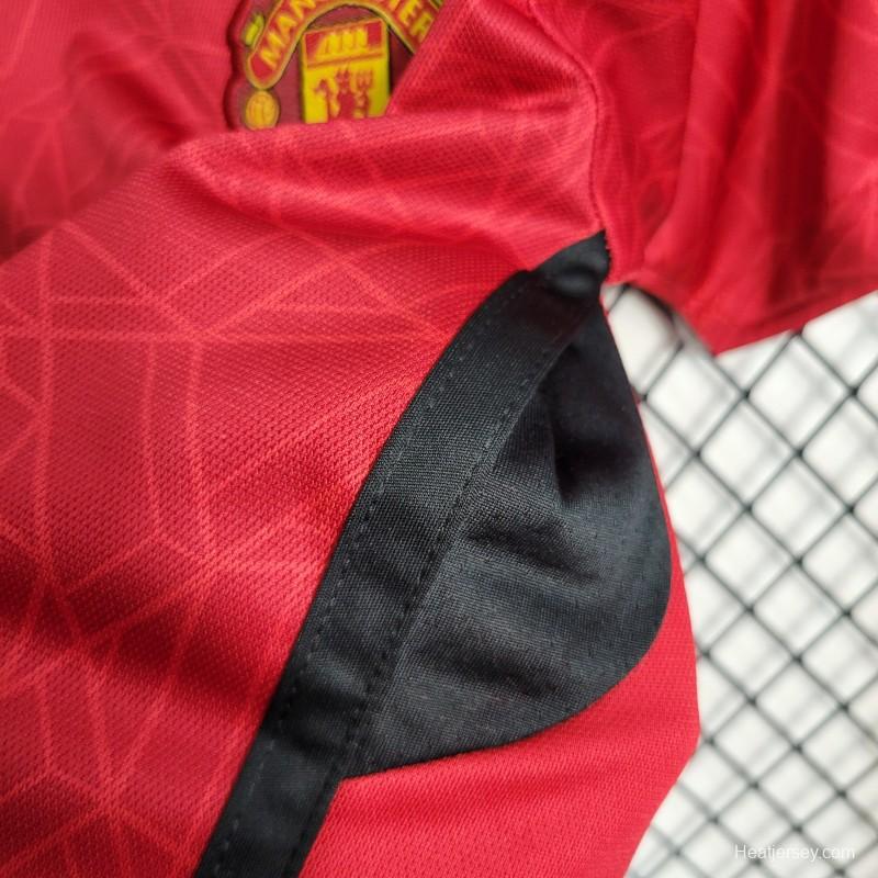 23-24 Kids Manchester United Home Jersey