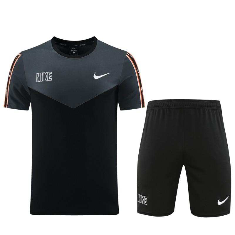 23/24 NIKE Black/Grey Short Sleeve Jersey+Pants