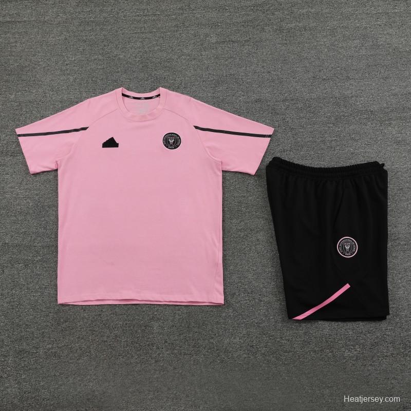 23/24 Inter Miami Pink Cotton Short Sleeve Jersey+Shorts