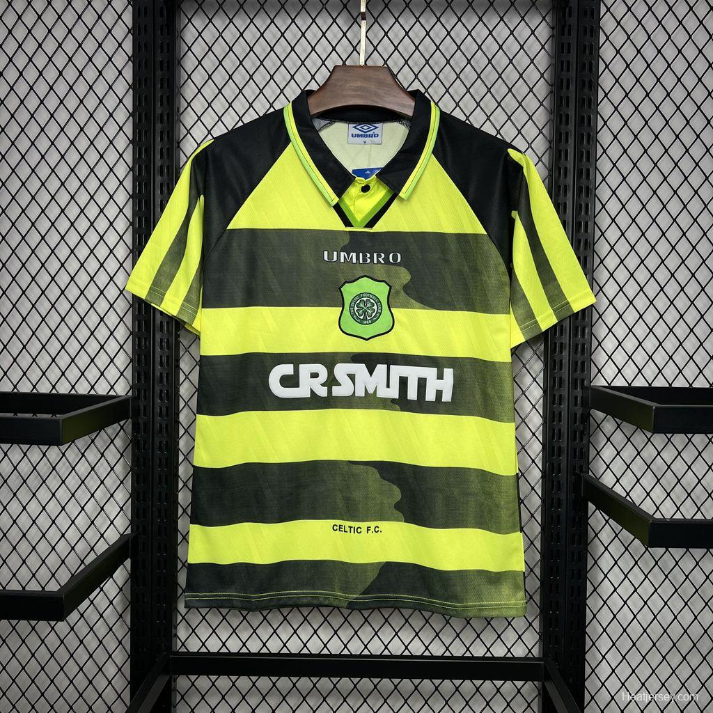 Retro 96/97 Celtic Away Yellow/Black Jersey