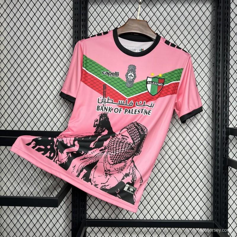 2024/25 CD Palestino Pink Graffiti Jersey