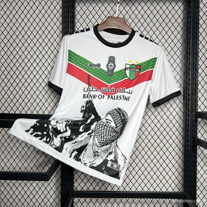 2024/25 CD Palestino White Graffiti Jersey