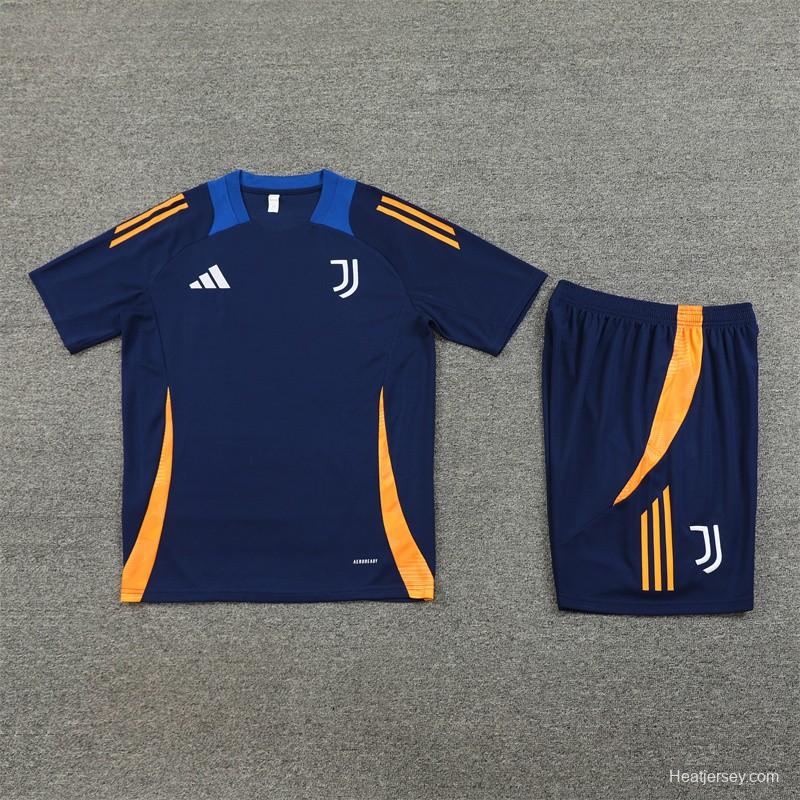 24/25 Juventus Navy Short Sleeve Jersey+Shorts