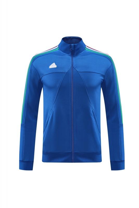 Kids 2024 Adidas Blue Full Zipper Jacket +Long Pants