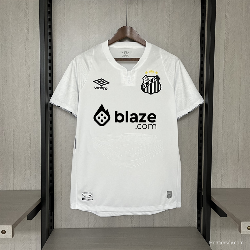 24/25 Santos &amp; Neymar Home S-XXXXL Jersey