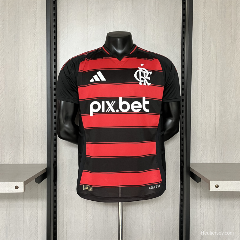 25/26 Player Version Flamengo Home All Sponsor S-XXXXL Jersey