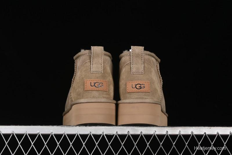 UGG Classic Ultra Mini Platform 3CM Wool Short Boots with TREADLITE Technology - 1135092