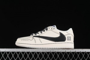 Nike Travis Scott x Fragment Design x Air Jordan 1 Low OG SP AJ1 Low Top Casual Sneakers - XY2688-111