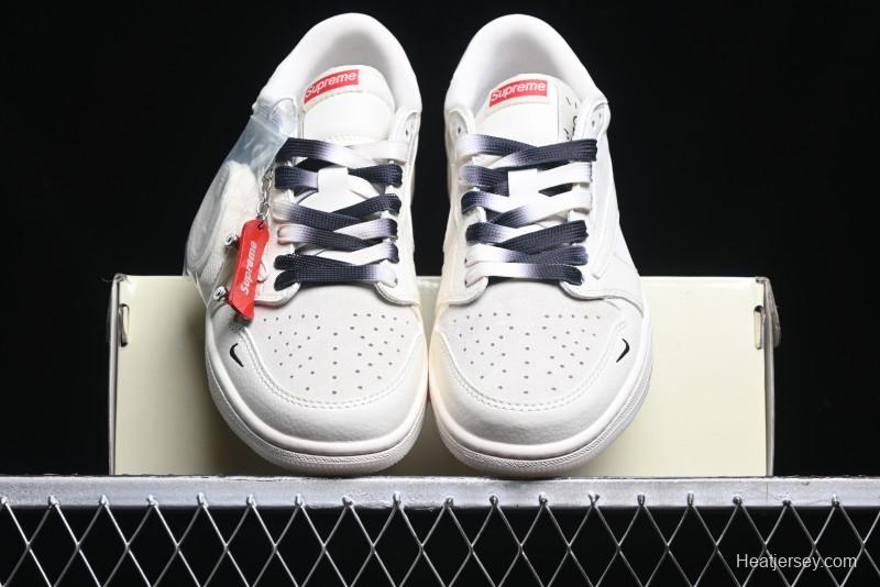 Nike Travis Scott x Fragment Design x Air Jordan 1 Low OG SP AJ1 Sneakers - BB7518-002