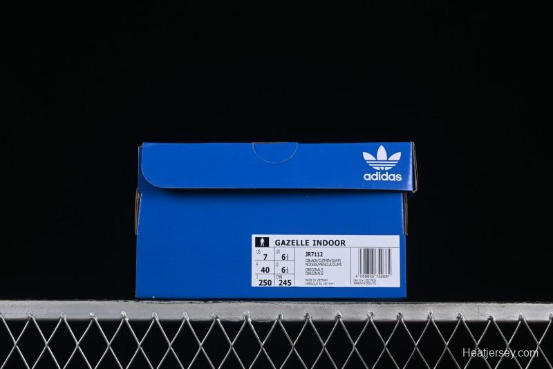 Adidas Originals Gazelle Indoor JR7112 Retro Casual Slip-Resistant Wear-Resistant Low-Top Sneakers - JR7112