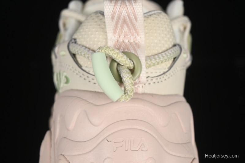 Fila Heritage Fluid Cat Paw 5.0 Vintage Dad Shoes with Lace-Up Design - F12W432101FAP