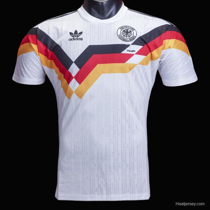 Retro 1990 Germany Home Soccer Jersey