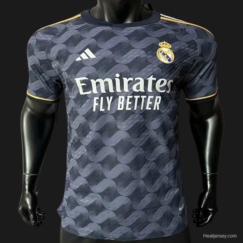 Player Version 23/24 Real Madrid Away Black Jersey