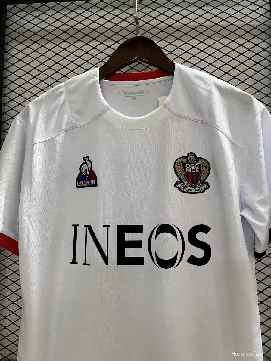 23/24 OGC Nice Away White Jersey