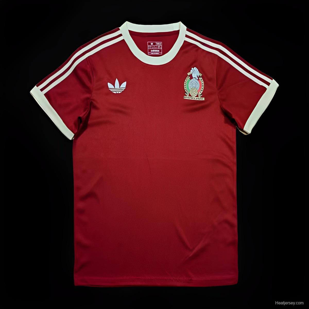 2023 Mexico Adicolor  Burgundy Jersey