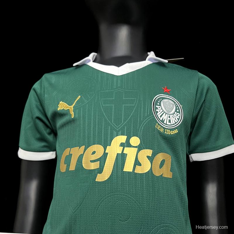 24/25 Kids Palmeiras Home Jersey