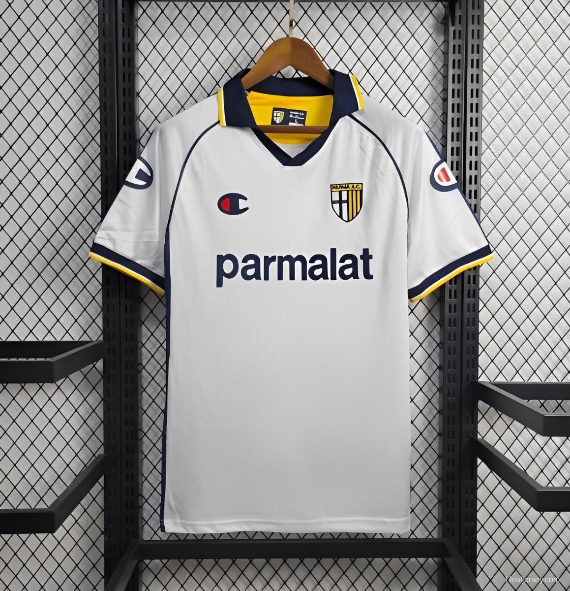 Retro 03/04 Parma Calcio Away White Jersey