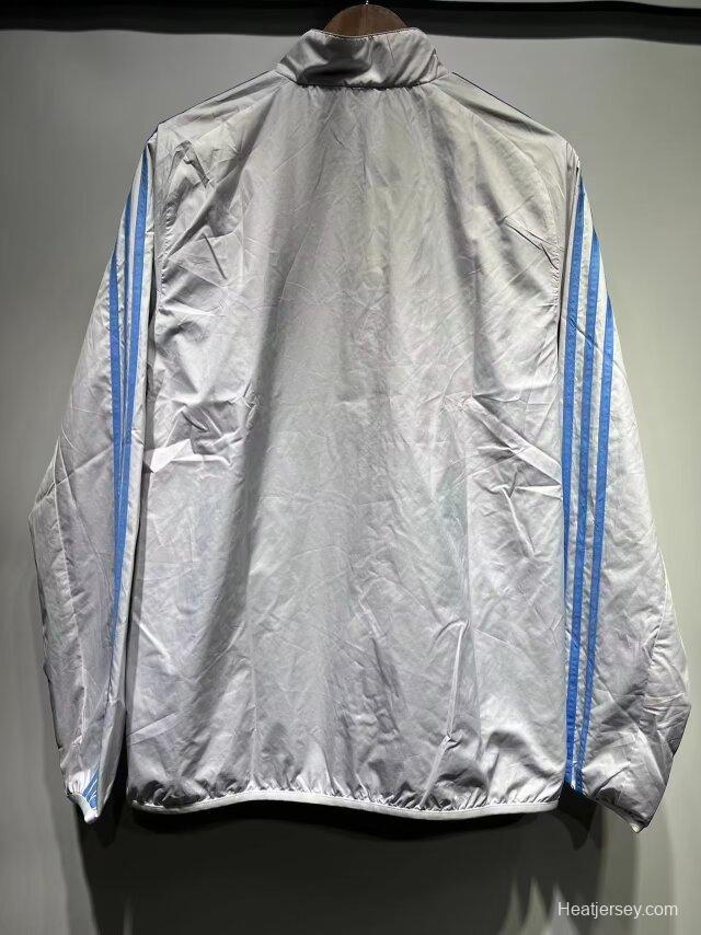 2024 Argentina White/Blue Reversible Windbreaker