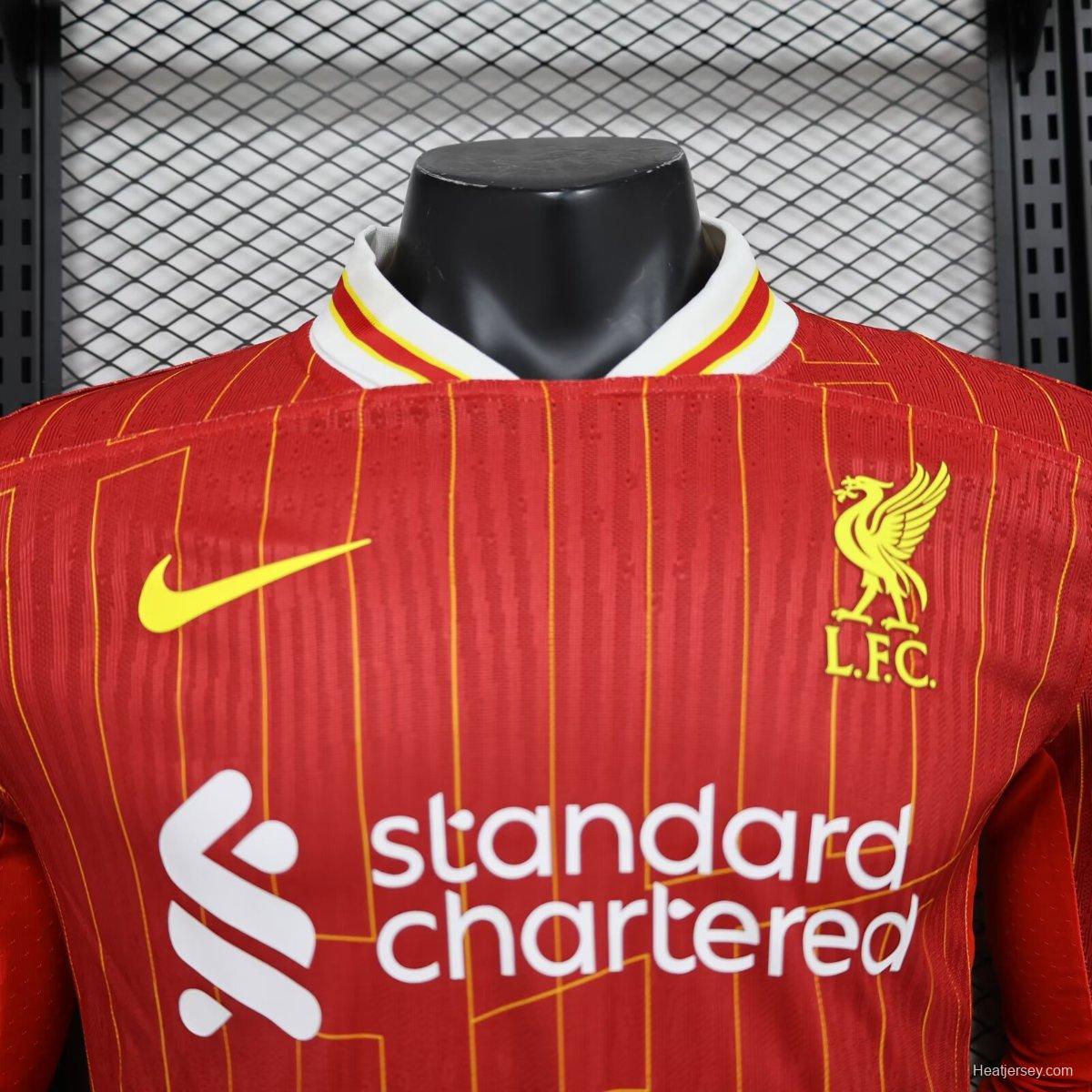 Player Version 24/25 Liverpool Home Long Sleeve Jersey