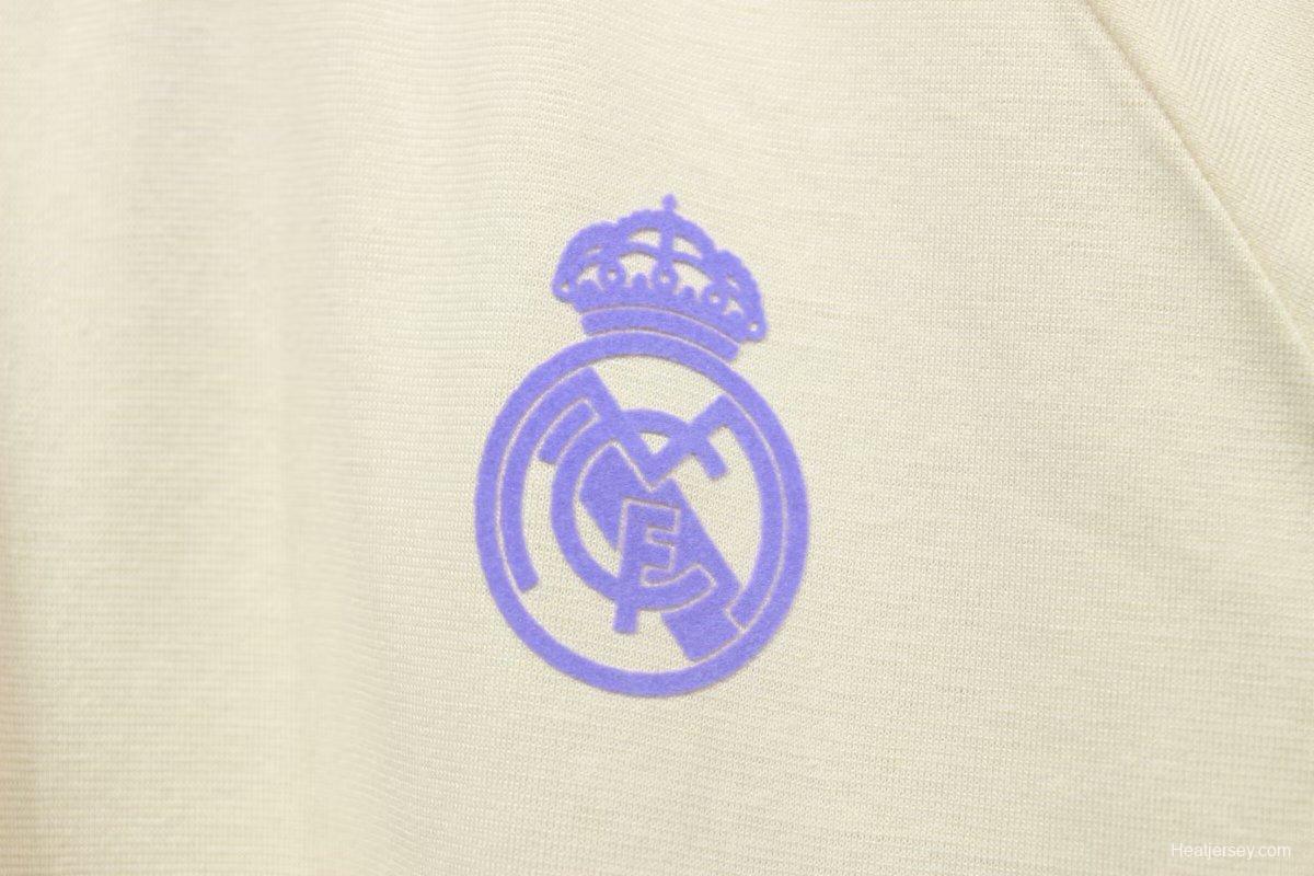 24/25 Real Madrid Cotton Beige T-shirt Jersey