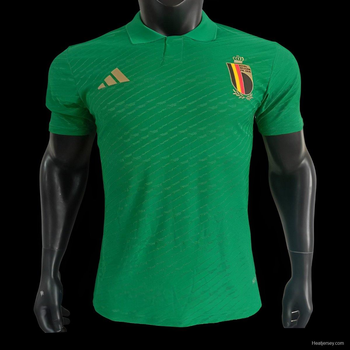 Player Version 2024 Belgium Green POLO Jersey