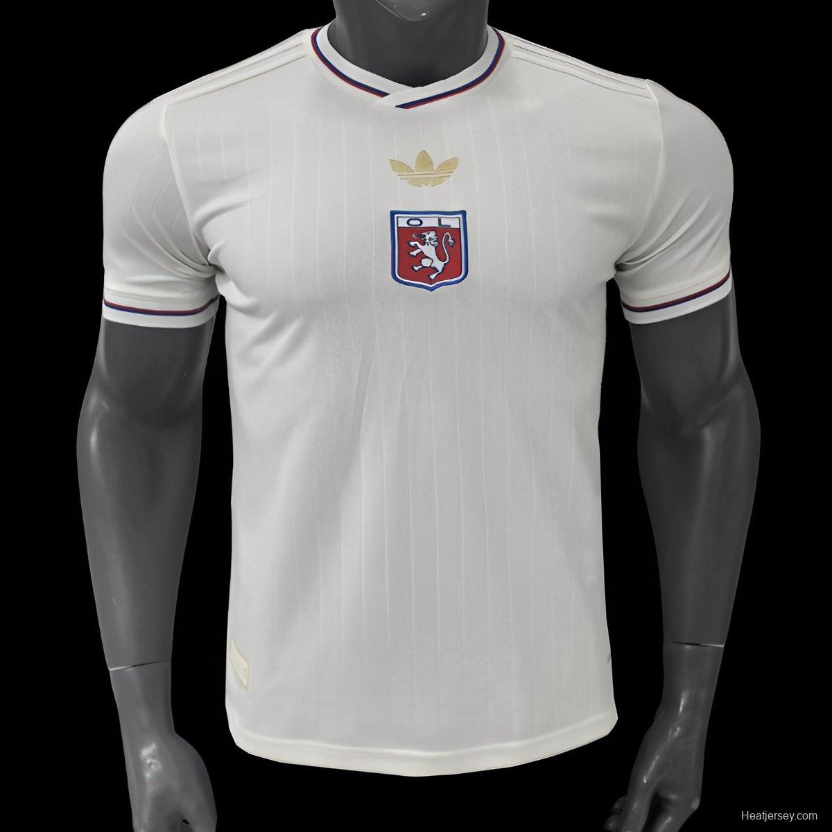 25/26 Olympique Lyonnais WHITE Anniversary Jersey